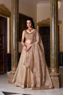 Wedding Collection Gold Crush Customized lehenga choli manufacturers