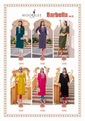 Wooglee barbella vol 13 designer kurti supplier in surat