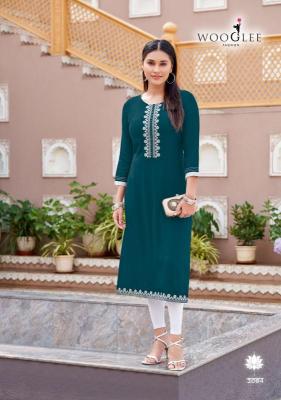 Wooglee barbella vol 13 designer kurti supplier in surat