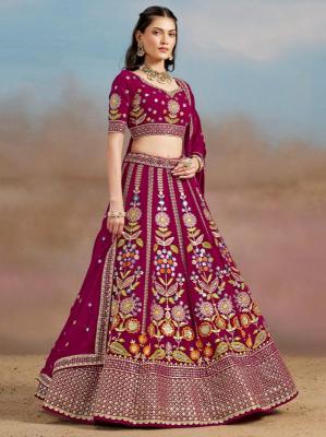 Zeel Clothing Georgette ikkat lehengas wholesale