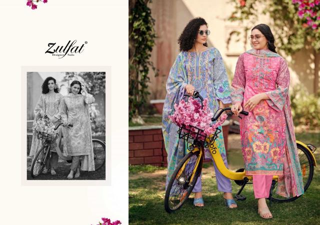 Zulfat designer suits gulnaaz vol 6 Designer dress materials at wholesale price