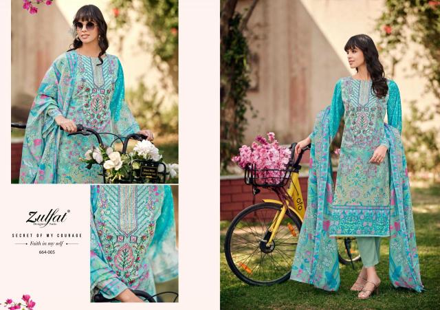 Zulfat designer suits gulnaaz vol 6 Designer dress materials at wholesale price