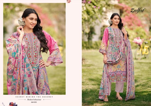 Zulfat designer suits gulnaaz vol 6 Designer dress materials at wholesale price