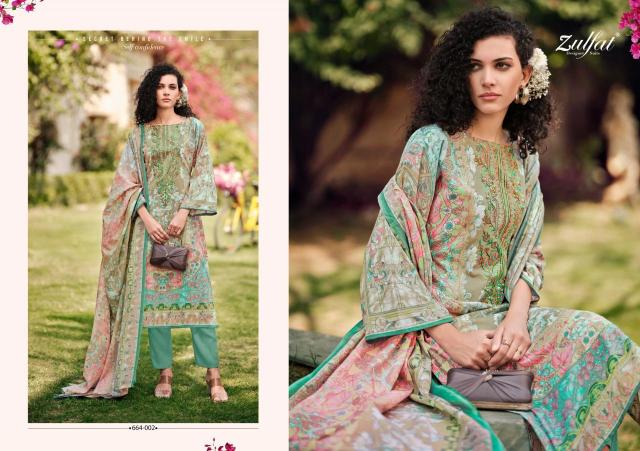Zulfat designer suits gulnaaz vol 6 Designer dress materials at wholesale price