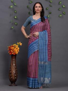 Akshara bhagalpuri tussar art silk Bulk saree suppliers