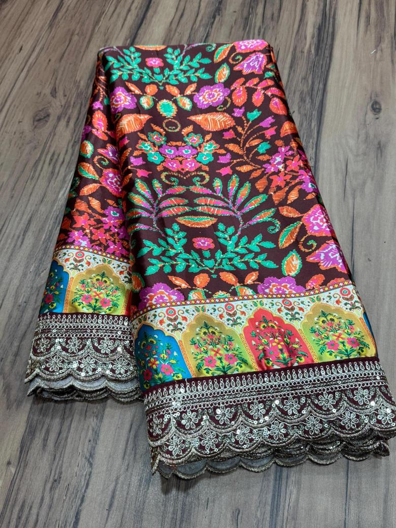 Akshara gajji silk pashmina print Saree manufacturers in India