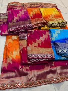 Akshara khadi georgette silk  Saree manufacturers in Mumbai