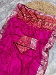 Akshara russian cotton silk Bulk Saree Suppliers in Ahmedabad