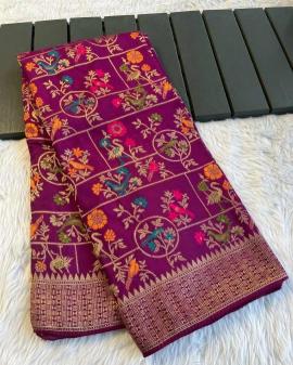 Akshara russian cotton silk Bulk saree suppliers in India