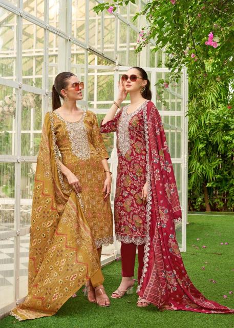 Alok suit black diamond 12 Online dress material shopping