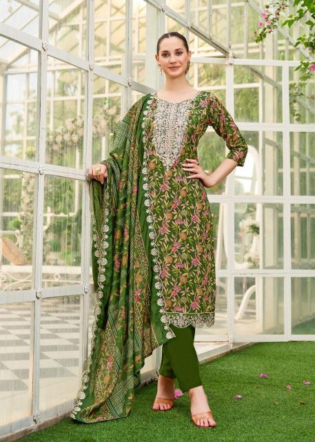 Alok suit black diamond 12 Online dress material shopping