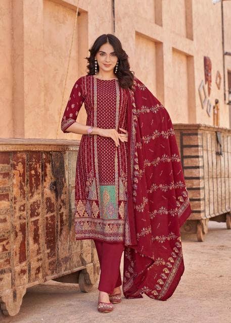 Alok suit kajal 3 Wholesale dress material market