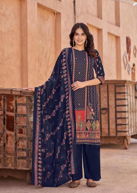 Alok suit kajal 3 Wholesale dress material market