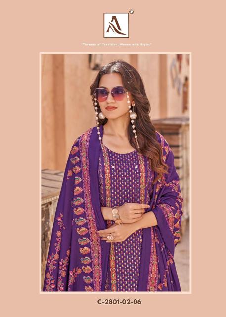 Alok suit kajal 3 Wholesale dress material market