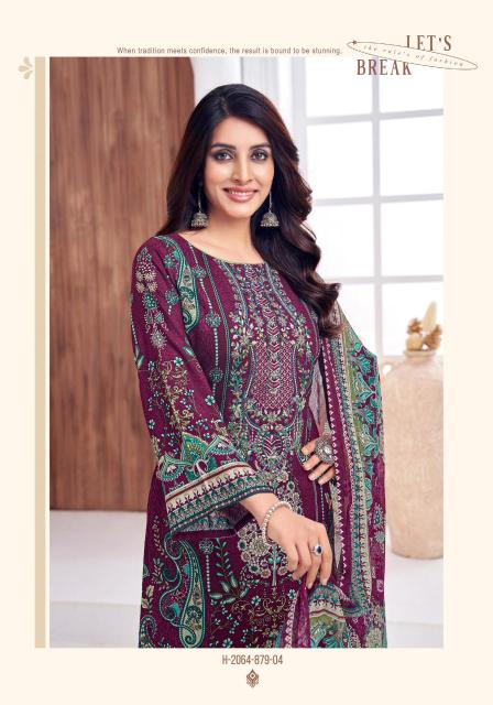 Alok suit rimsha 3 Affordable dress materials wholesale