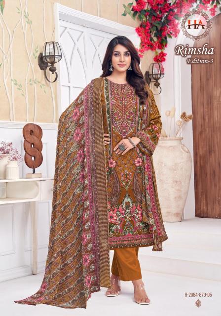 Alok suit rimsha 3 Affordable dress materials wholesale