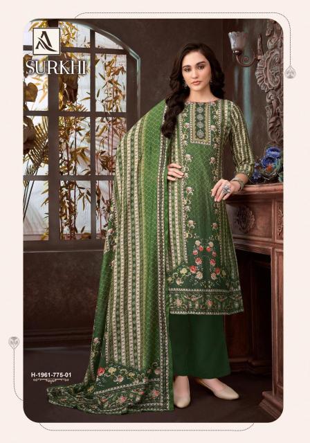 Alok suit surkhi Dress material wholesale price list