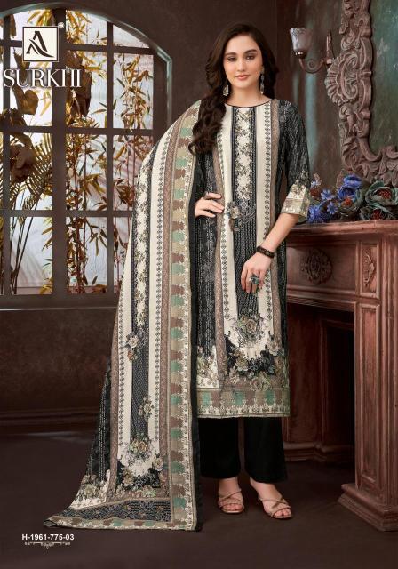 Alok suit surkhi Dress material wholesale price list