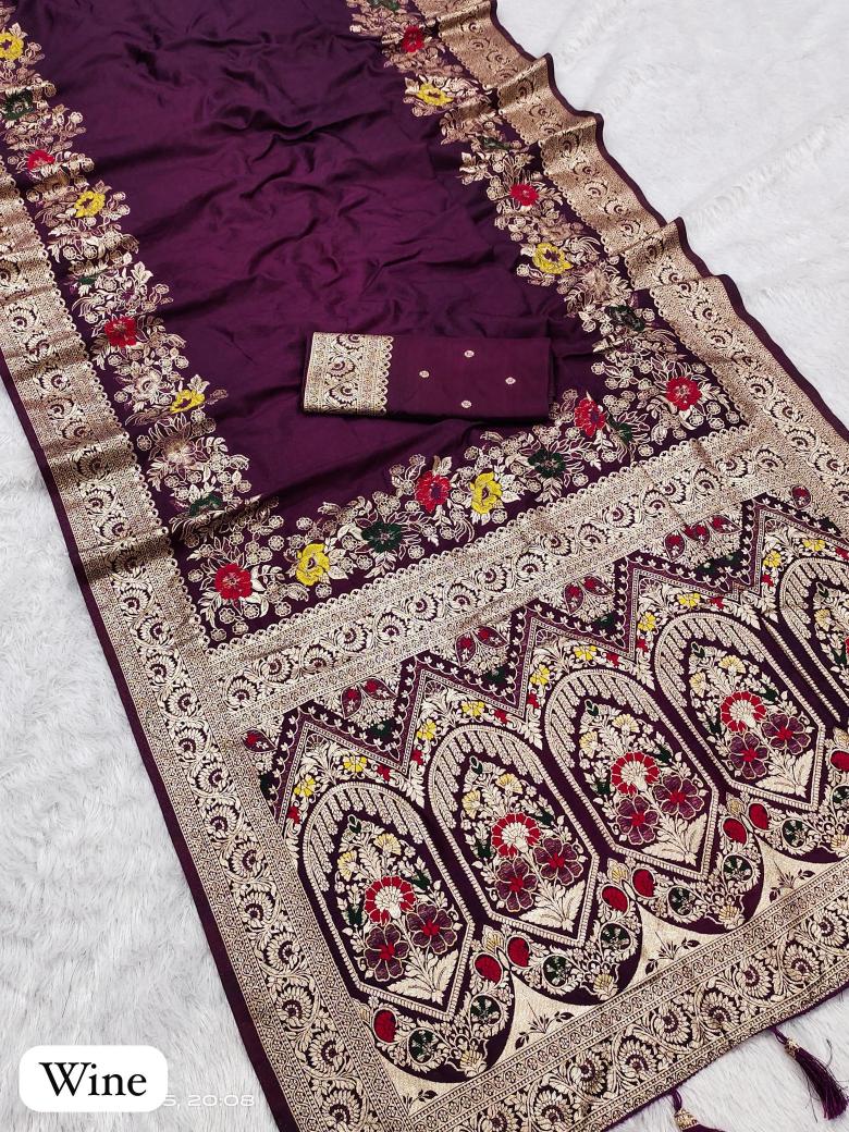 Anupama dolla gala soft silk Indian saree wholesalers