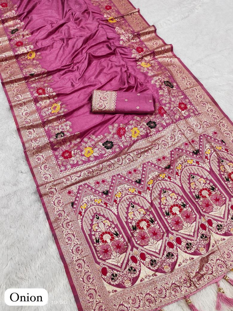 Anupama dolla gala soft silk Indian saree wholesalers