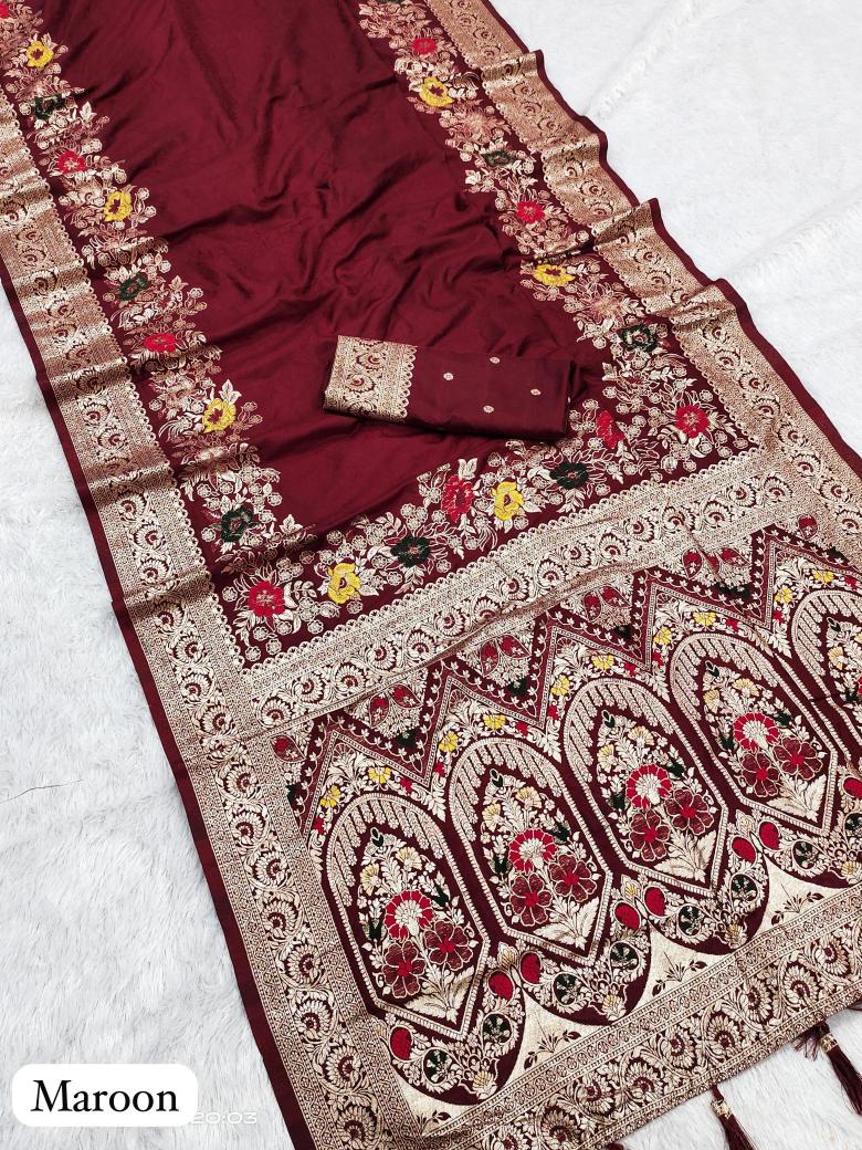 Anupama dolla gala soft silk Indian saree wholesalers