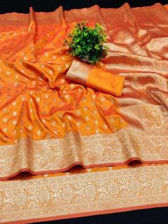 Anupama soft banarasi silk Indian Saree Supplier