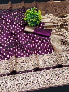 Anupama soft banarasi silk Indian Saree Supplier