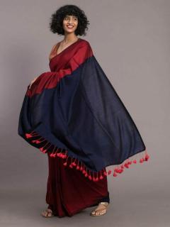 Blousewala khadi cotton Saree Wholesale suppliers