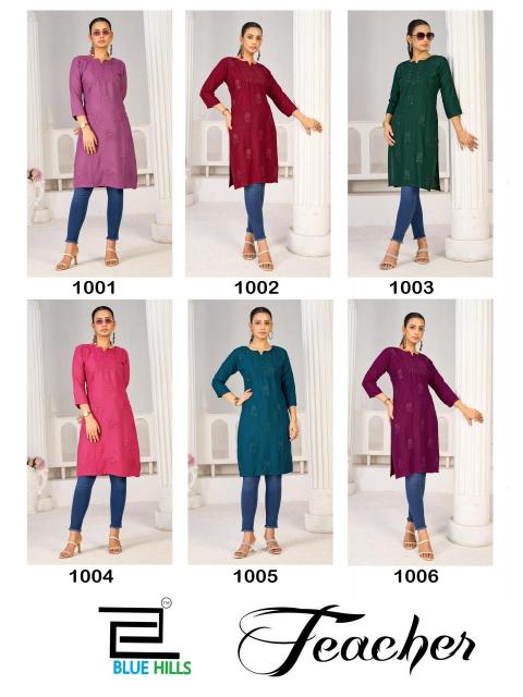 Blue hills teacher Kurti wholesale market near me