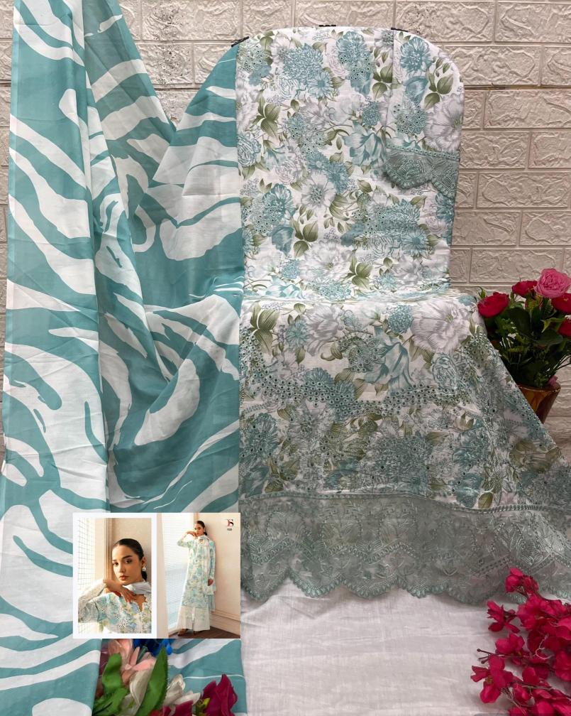 Deepsy afrozen chikankari  Wholesale unstitched salwar kameez