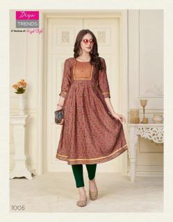 Diya trends fashion samora vol.1 Kurtis wholesale market