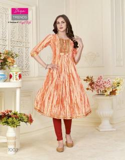 Diya trends fashion samora vol.1 Kurtis wholesale market