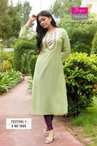 Diya trends roman silk vol 1 Wholesale Kurti manufacturers