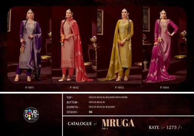 Fourdots mruga vol 2 Dress material manufacturers in India