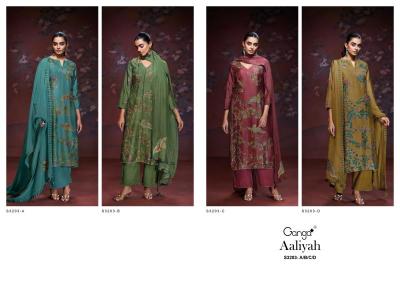 Ganga aaliyah 3203 Wholesale dress material suppliers in Surat