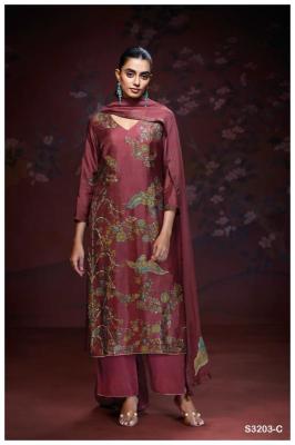 Ganga aaliyah 3203 Wholesale dress material suppliers in Surat