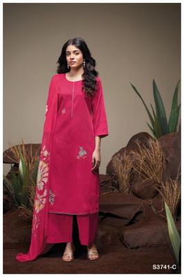 Ganga agatha 3741 Dress material market in India