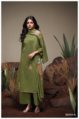 Ganga agatha 3741 Dress material market in India