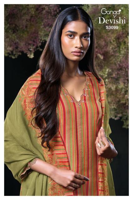 Ganga devishi 3099 Wholesale dress fabric Kolkata