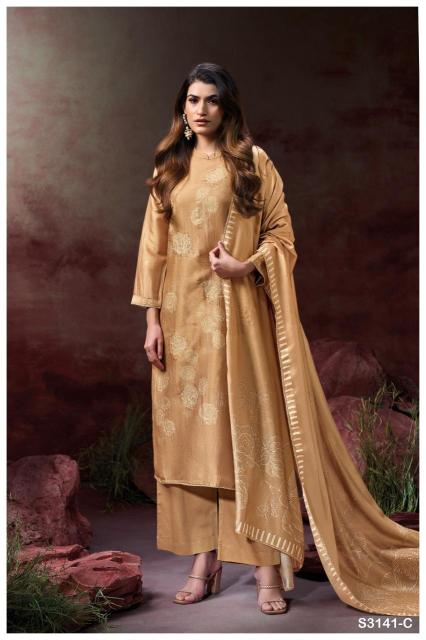 Ganga ellahi 3141 Dress material suppliers in bulk