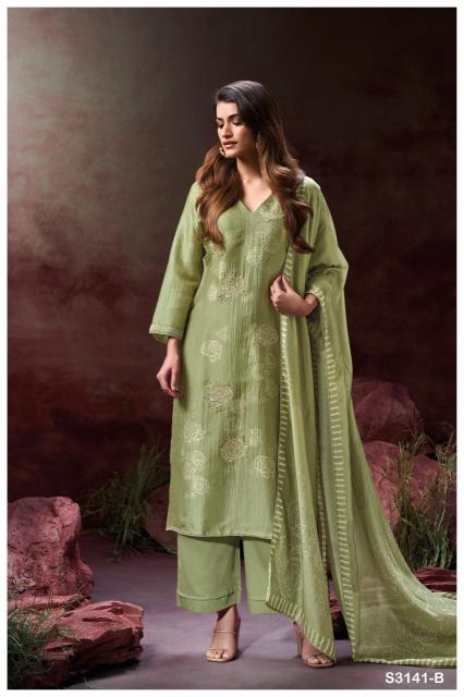 Ganga ellahi 3141 Dress material suppliers in bulk