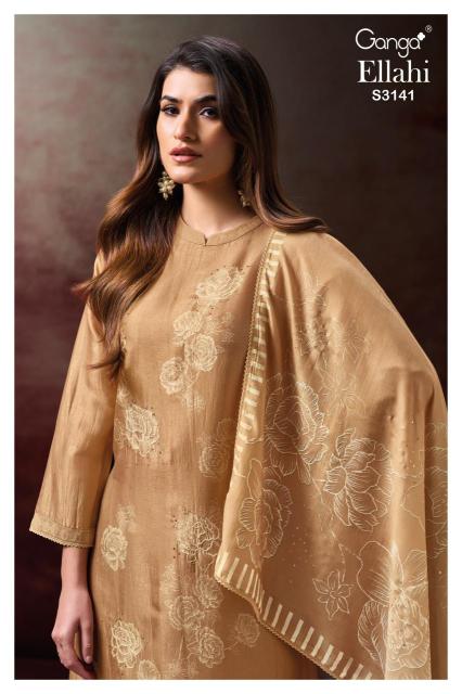 Ganga ellahi 3141 Dress material suppliers in bulk