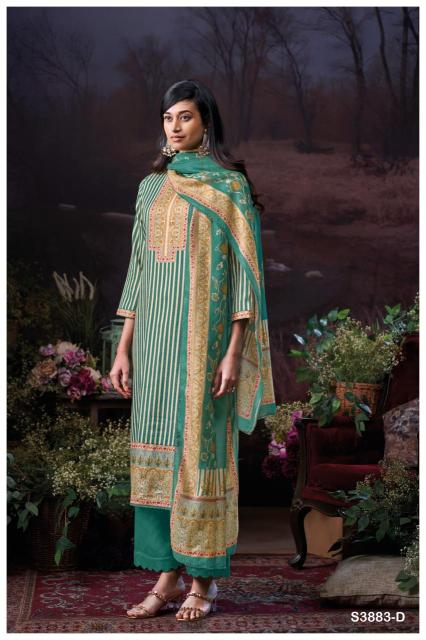 Ganga josette 3883 Wholesale dress material shops in Mumbai