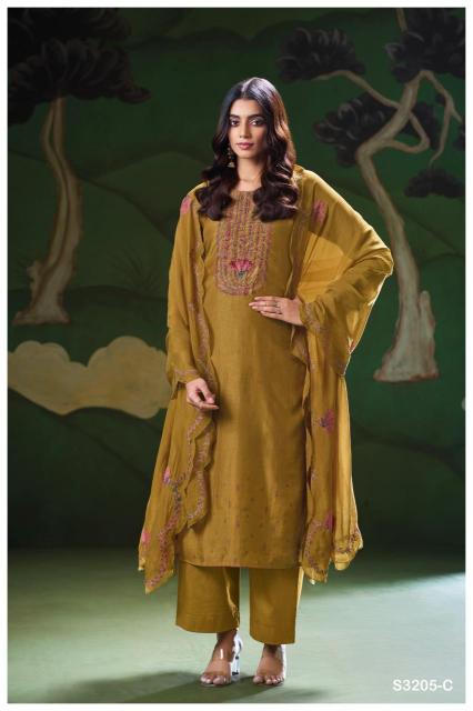 Ganga nyla 3205 Wholesale dress materials online