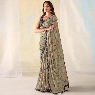 GC georgette silk Saree suppliers for resellers
