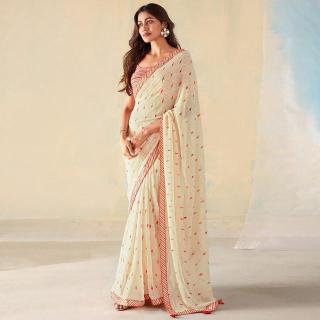 GC georgette silk Saree suppliers for resellers