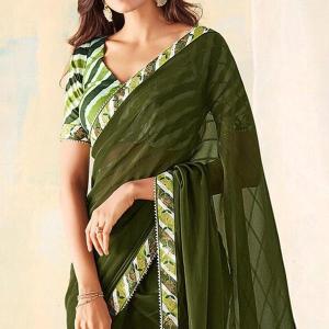 GC georgette silk Saree suppliers for resellers