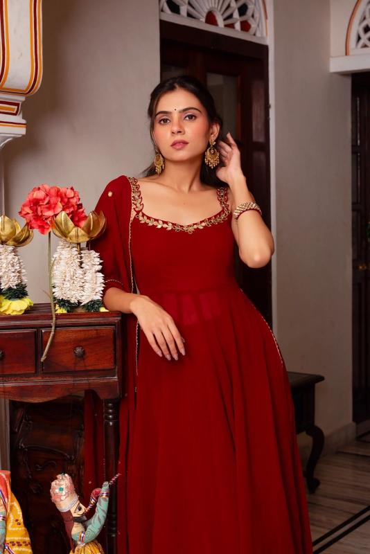 Glory R 5889 Faux Georgette Ladies Kurti wholesalers