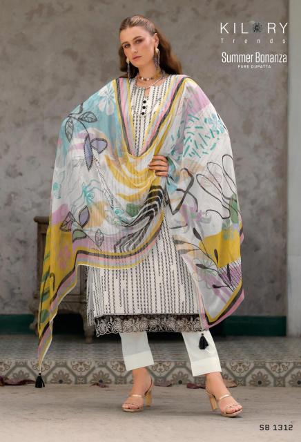 Kilory trends summer bonanza Unstitched dress materials wholesale