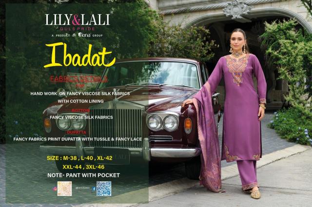 Lily & lali Ibadat 3 Wholesale kurtis in Hyderabad